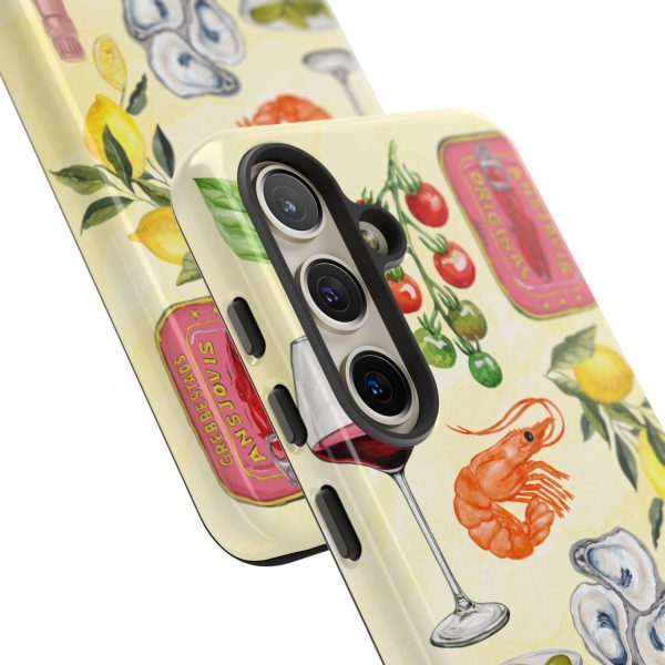 Italian Summer iPhone Case – Sardine Collage Design Inspired by European Coastal Vibes for iPhone 13 14 15 16 Pro Max - Image 4