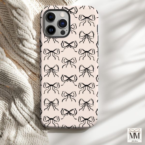 Coquette Bow iPhone Case – Preppy Girly Ribbon Design for iPhone 13 14 15 16 Pro Max - Image 2