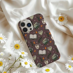 Bookish Witchy iPhone Case – Cozy Cottagecore Design for Readers and Bookworms iPhone 13 14 15 16 Pro Max